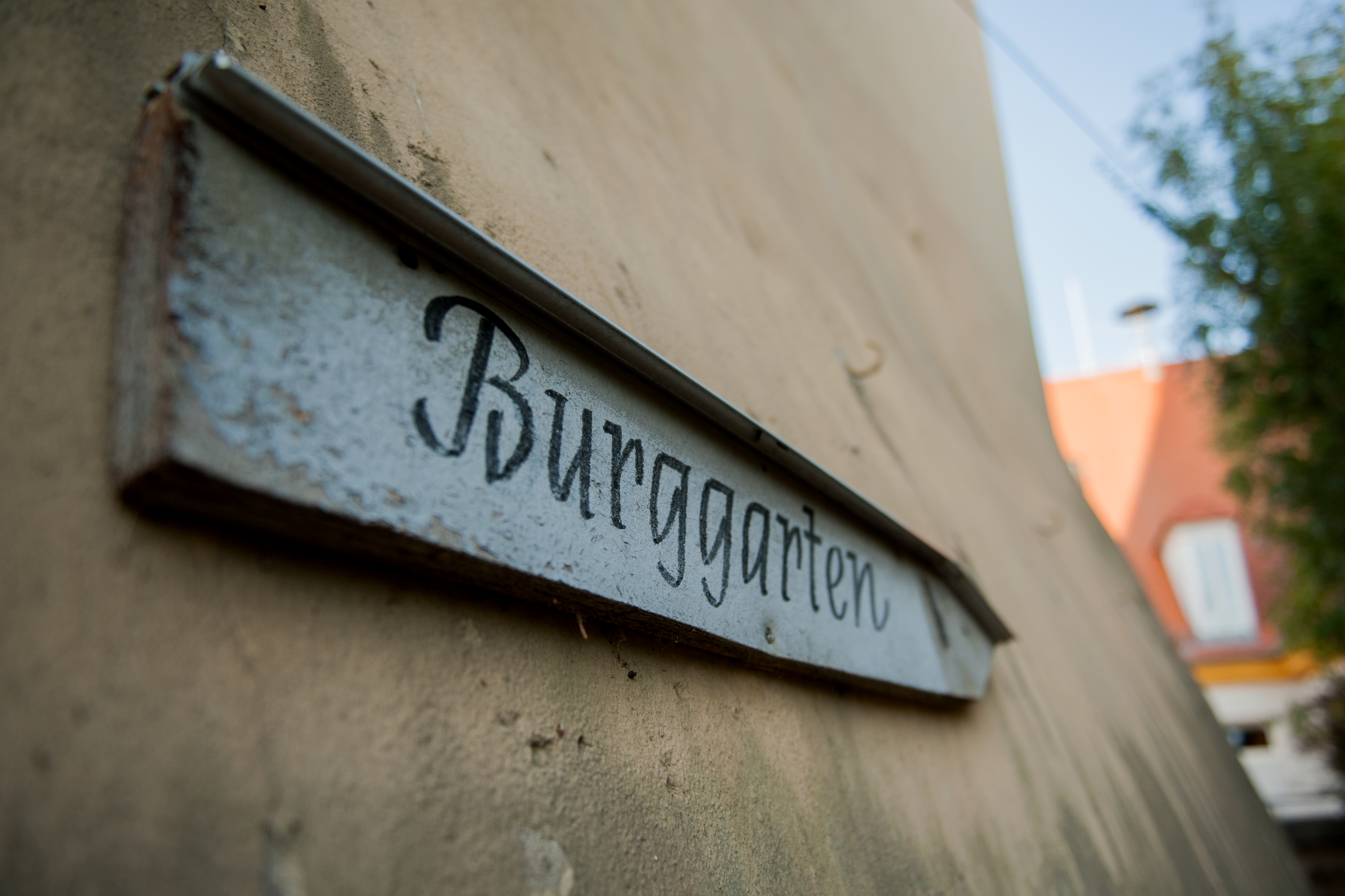  Schild Burggarten 