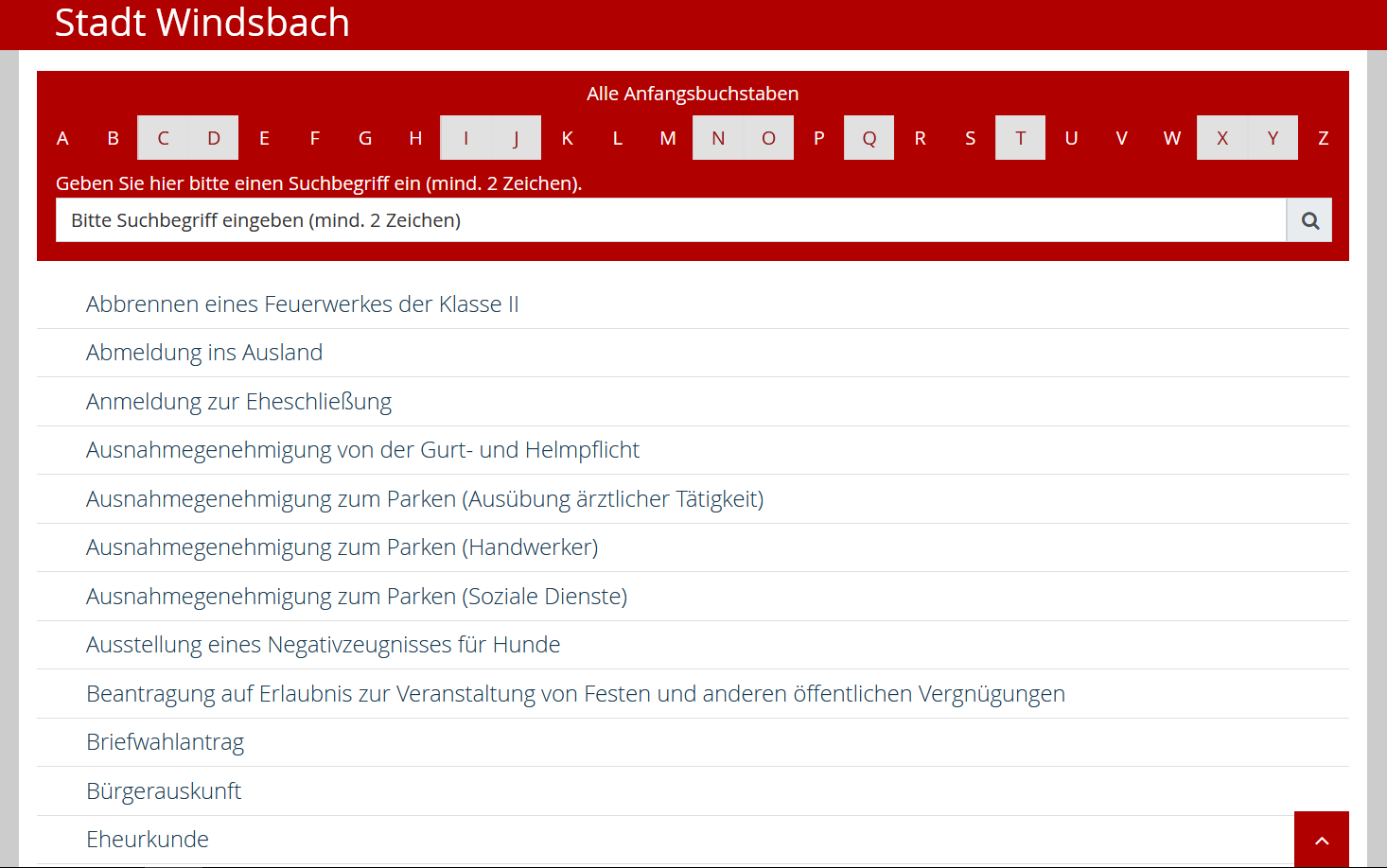  Bürgerservice-Portal Screenshot 1 