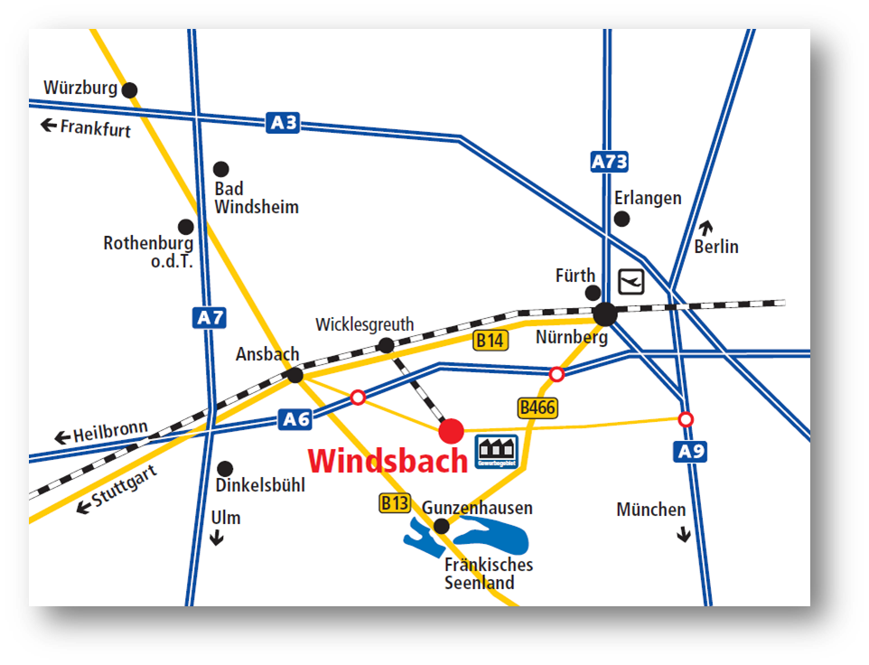  Lage Stadt Windsbach 