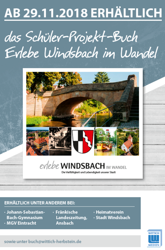 Das Schüler-Projekt-Buch "Erlebe Windsbach im Wandel" ist fertig
